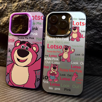 Cartoon Lotsos Bear Phone Case for Samsung Galaxy S26 S25 S24 S23 S22 S21 S20 Note20 FE Ultra Edge Plus 4G 5G Anti Fall Cover