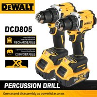 Original DEWALT Lithium Battery 20V DCD805 Rechargeable Brushless Compact Electric Screwdriver Hand Drill Impact Drill