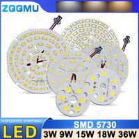 1PCS LED PCB Light Source Round Aluminum 3W 5W 9W 12W 15W 18W 24W 36W 50W DIY Light Bulb Modification Light Panel Accessories