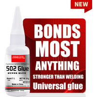 Multi-Purpose 502 Super Glue Instant Strong Adhesive Quick-drying Cyanoacrylate Leather Rubber Wood Metal Bond Liquid Glue Tool
