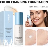 Color Changing Foundation 12H Long Lasting Buildable Coverage Anti-Aging Silky Smooth Skin Tint For Mature Skin 8 Free From