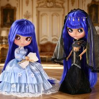 ICY DBS Blyth Doll BJD Joint Body Tan Skin Set with Blue Long Hair 1/6 Scale 30 cm Girl Gift Anime SD