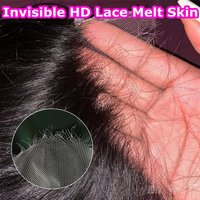 Eva 13x6 HD lace Frontal Invisible HD Transparent Lace Melt Skins Straight 5x5 6x6 HD Lace Closures Only Human Hair Pre Plucked
