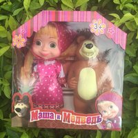 Hot Marthas And Bears Action Figures Adorable Bear Model Can Speak Toy Collectible Simulation Cartoon Doll Girl Holiday Gift