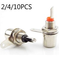 2/4/10pcs RCA Panel Mount Connector Adapter RCA Female Socket RCA Panel Mount Audio Socket Plug Connector Bulkhead Adapter
