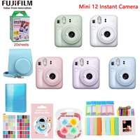 Classic Fujifilm Instax Mini 12 Instant Camera Shoulder Strap Bag Accessories Gift Suit With 20/40 Sheets Mini Film Paper Camera
