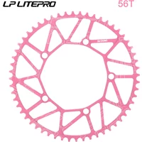 AliExpress NONE 130 Bcd Chainring 5 Holes Narrow Wide Star Ultralight Single Crown 46t 48t 50t 52t 54t 56t 58t For Folding Bike 130bcd chainring