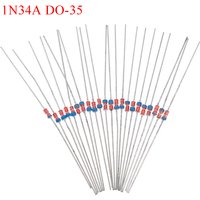 20Pcs/set 1N34A DO-35 Germanium Detector Diode For AM/FM Crystal Radio TV
