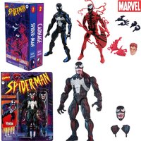 ML Legends Amazing Spider‑Man VS Carnage 2‑Pack Action Figure 16cm Fully Articulated Model Desktop Collectible Toy Gift