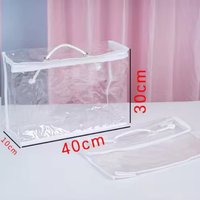 Clear Zippered Storage Bags with Zipper Handles Extra Large Capacity Closet Underbed Organizer for Clothes Bedding Comforter