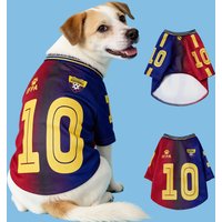 No.10 Red&Blue Mesh Breathable Dog Clothes Teddy Sport Large Dog Jersey Basketball Clothing Puppy T-Shirts Summer Pet Cat Shirts