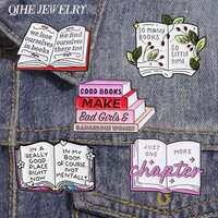 So Many Books So Little Time Brooch Enamel Pins In My Book Of Course Not Mentally Brooches Backpack Lapel Badge Jewelry Gift