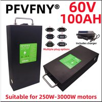 Air fast transportation New Full Capacity Power 18650 Lithium Battery 60V 20ah-100ah Lithium Battery Pack Suitable for 250-3000W