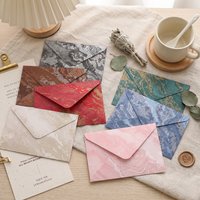10/20PCS Vintage Gold Foil Embossed Envelopes Letter Paper Set Western Chinese Style for Wedding Birthday Love Letter Invitation