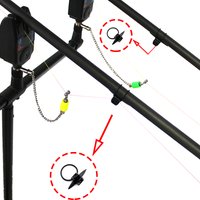 2Pcs Carp Fishing Accessories Fishing Carp Alarm Nylon Main Line Clip Pesca Equipamentos Bobbin Fishing Carp Rod Pescaria Bolsa
