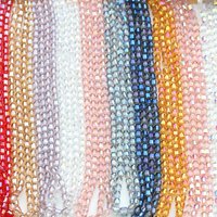 Colorful Inlaid Bucket Beads AB Finish Crystal Rectangular Glass Beads Jewelry Making 8x9mm Accessories Loose Beads