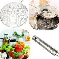 New Stainless Steel Filter Oil Pot Food Filters French Fries Separator Utensils Baking Cooking Food Sifter Kitchen Portable Tool