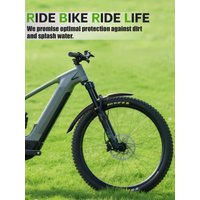 AliExpress Easydo RBRL MTB Front Mudguard Velcro Quick Release Bicycle fender Full Coverage Widen Extended Front Fender for 26-29 Electric Cycling
