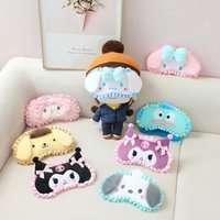 Kawaii My Melody Hello kitty Kuromi Cinnamoroll sleeping eye mask cute cartoon nap lotus leaf adjustable sunshade eye mask gift