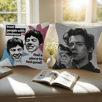 Singer harris styles Double-sided Printed pillow cover Short plush Suitable living rooms bedrooms sofas throw cushion cover