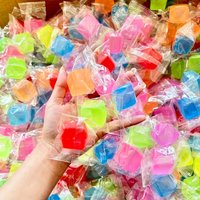 (HefengCL)1/3/5PCS Taba Frosted Ice Cube TPR Squishy Toys, Cute Stress Relief, Ideal Holiday Gifts & Classroom Prize