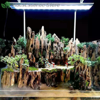 ※Shrimp Wood Aquarium Decor, Driftwood Water Feature Decorational Accessories For Fish Tanks With Natural Holes Suitable