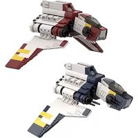 Bricklink MOC Star Movie Spaceship Nu-class Attack Shuttle Republic Battleship Sets Creative Building Blocks Toys for Adult Gift