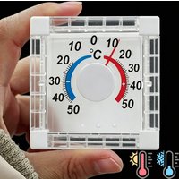 No Battery Dial Thermometer Outdoor Indoor Window Wall Temperature Thermometer -50°C~50°C Home Graduated Disc Measurement