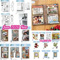 Arts & Hobbies Rounded Travel Page Home Hobbies Metal Cutting Dies for DIY Handmade Scrapbook Calendar Diary Gift June 2026 New