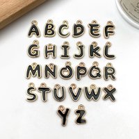 26pcs Enamel Alphabet Charm Set (4 Colors) - DIY Jewelry Making Supplies to Spell Names & Special Words