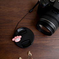 DIY Cute Cartoon Lens Cap Anti-Lost Rope Universal Lens Cover Holder Strap for Canon Sony Nikon Fuji Olympus Camera Accessories
