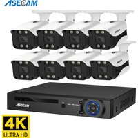 8MP Security Camera System 4K POE NVR Outdoor Video Surveillance Kit Home IP CCTV Camera Set Xmeye