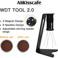 Coffee Needle Distributor WDT Tools 2.0 Adjustable Stirrer Magnetic Powder Leveler For Portafilter Espresso Accessories Barista
