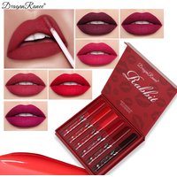 6-color lip gloss set box matte matte matte lip gloss holiday gift non fading lipstick