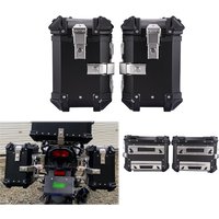 28L Universal Waterproof Aluminum Toolbox Motorcycle Trunk Left Right Side Box Luggage Pannier Cargo Tool Box Storage