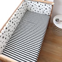 180x30cm Baby Crib Bumper Cotton Thick Soft Cot Protector For Infant Anti-collision Cushion Childern Bed Fence Cover Room Decor