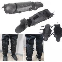 Tactical Riot Armor Leg Armor Guards, Legs Protection Armour Suits, Full Body Protective Leg and Knee Pads Equipment