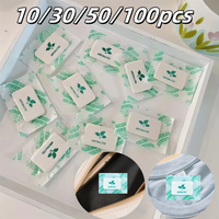 10/30/50/100pcs Vanilla Scent Fragrance Sachets for Wardrobes, Cars, Shoes, and Home – Natural Deodorizer & Air Freshener