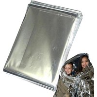 160x210cm Emergency Thermal Blanket Folding Waterproof Windproof Sunshade Rescue Blanket for Outdoor Survive First Aid Camping