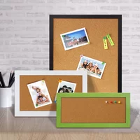 1PC Colorful Wood Frame Cork Board Message Bulletin Display Board for School Office Home Decorative Pin-Up Organizer