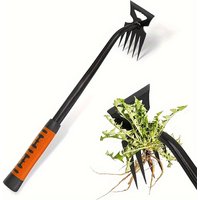 Heavy-duty long-handled weeder, a manual weed removal tool, suitable for gardens, lawns and farms