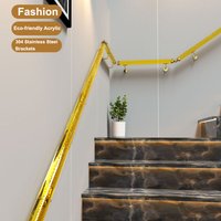 2025 New Bubble Acrylic Crystal Staircase 100-220cm Safe Anti Slip Wall Handrails For Exhibition Hall/Villa Corridor Decor