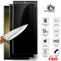 2Pcs For Samsung Galaxy S23 S24 Ultra Privacy Tempered Glass S23Ultra S24Ultra S 24 Plus 5G Anti-spy Peep Screen Protector Cover