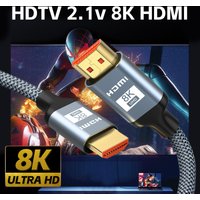 0.5-1.5M HDMI 8K Cable 60HZ 2.1V 4K 144HZ 3D TV High Speed for Computer Monitor Projector PS Game Console Audio And Video