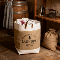 Collapsible Waterproof Clothes Baskets Household Laundry Basket Dirty Fabric Laundry Basket for Bedroom Balcony Laundry Room