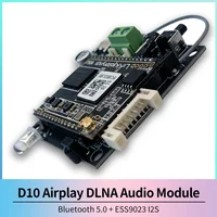 D10 Premium WiFi Bluetooth 5.0 Audio Receiver Module-ESS9023 I2S/Analog Output, Airplay & Supports Airplay & DLNA for Wifi Aud