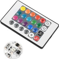 Color RGB Light Board Round LED Light Source DC 5V Low Voltage IR 24-Key Wireless Remote Control Switch
