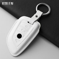 Genuine Leather Car Key Case Cover Shell For BMW X1 X3 X5 X6 X7 1 3 5 6 7 Series G20 G30 G11 F15 F16 G01 G02 F48 G05 G06 G07 Fob