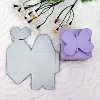 3D Butterfly Flower Gift Box Teacup House Metal Cutting Dies Stencil Template DIY Scrapbooking Art Decoation Craft Knife Mold