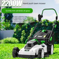 New Type Electric Walk Behind Push Lawn Mower Small Household High Power Grass Trimmer Weed Cutting Lawn Mower for Garden